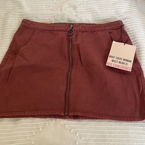 Francesca’s Zip Up Mini Skirt